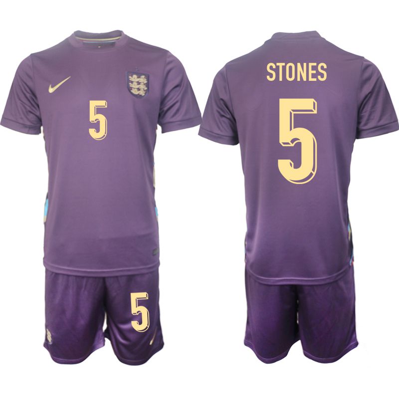 Men 2024-2025 Season England away purple #5 Soccer Jersey->->Soccer Country Jersey